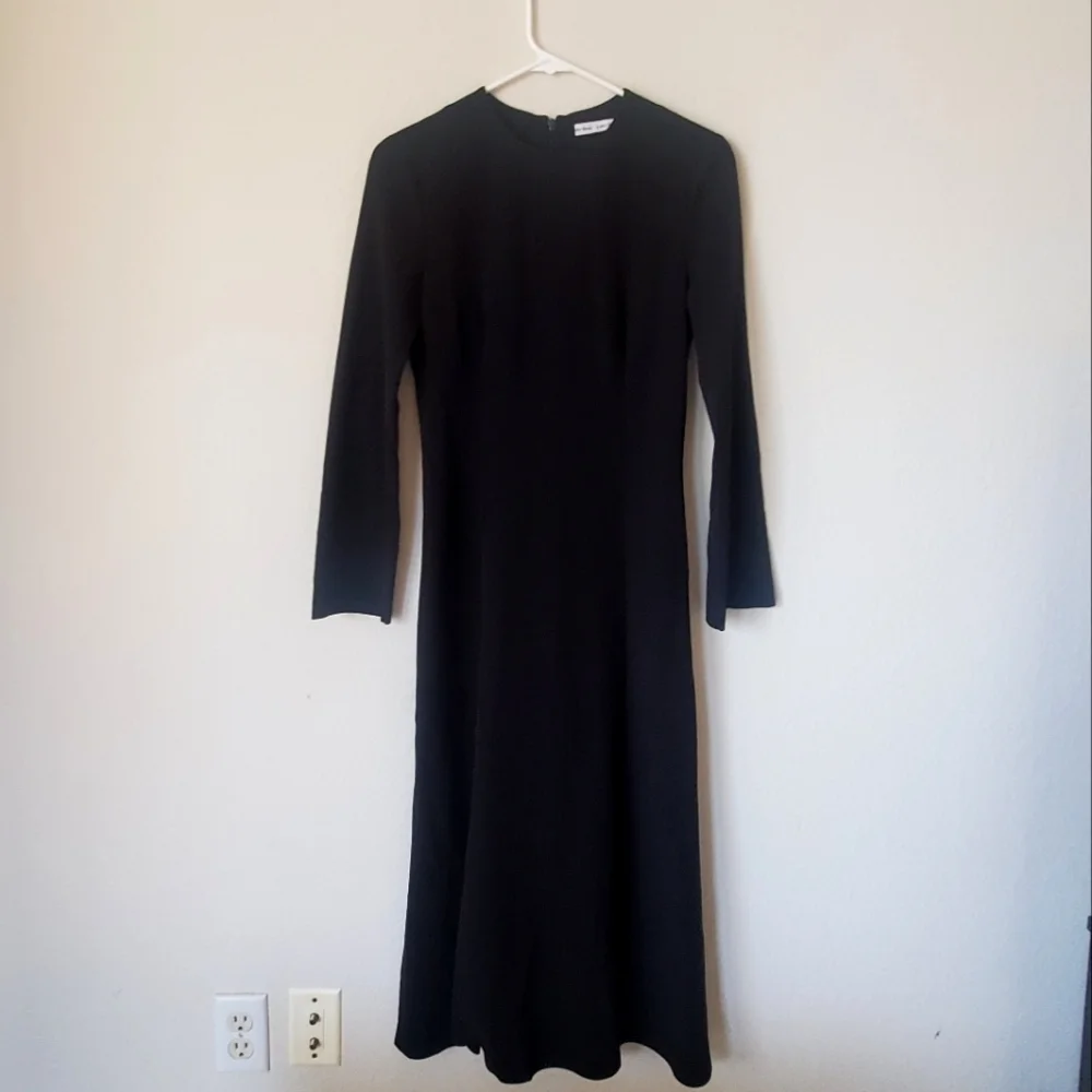 SOLD Black & Other Stories Midi Dress with Side Slits - Picture 1 of 5